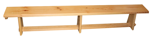 BANCO SUECO DE MADERA 2MTS