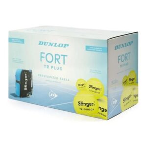 cajón 18 botes 4 pelotas de tenis dunlop fort slinger CAJÓN 18 BOTES 4 PELOTAS DE TENIS DUNLOP FORT SLINGER
