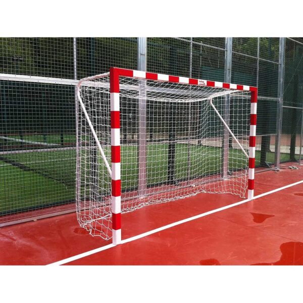 juego porterías aluminio balonmano-fútbol sala fijas 80x80 JUEGO PORTERÍAS ALUMINIO BALONMANO-FÚTBOL SALA FIJAS 80X80