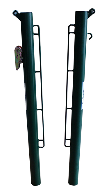 JUEGO POSTES PÁDEL METÁLICOS Ø 80MM FIJOS