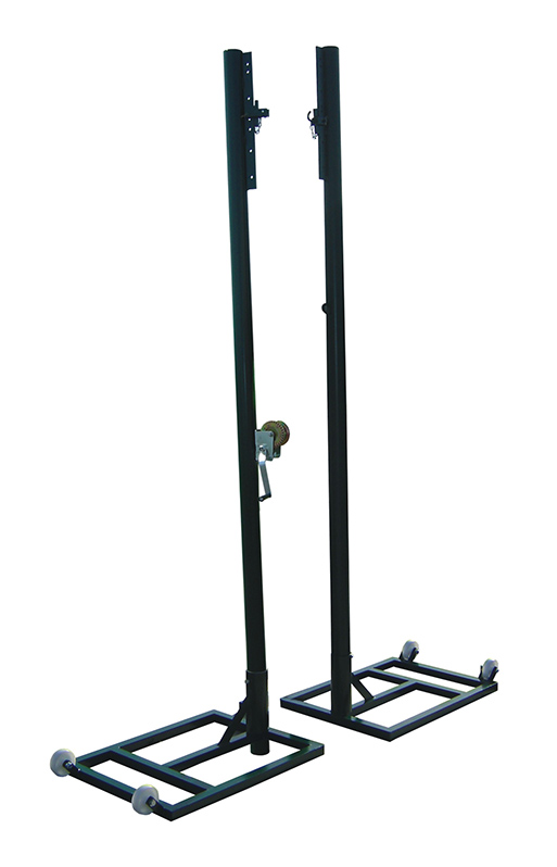 JUEGO POSTES VOLEIBOL METÁLICOS Ø 80MM TRASLADABLES