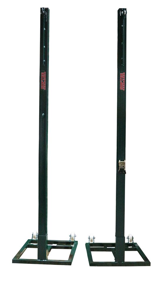 juego postes voleibol metálicos cuadrados 80x80mm trasladables JUEGO POSTES VOLEIBOL METÁLICOS CUADRADOS 80X80MM TRASLADABLES