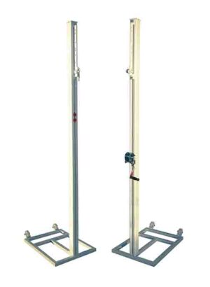 juego postes voleibol trasladables de aluminio sección cuadrada 80x80mm JUEGO POSTES VOLEIBOL TRASLADABLES DE ALUMINIO SECCIÓN CUADRADA 80X80MM