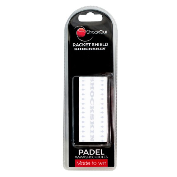 protector shockout pádel transparente shockskin PROTECTOR DE PALA DE PÁDEL SHOCKOUT SHOCKSKIN TRANSPARENTE