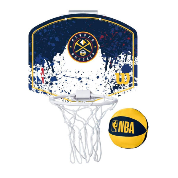 set minicanasta wilson team mini hoop nba nuggets SET MINICANASTA WILSON TEAM MINI HOOP NBA NUGGETS