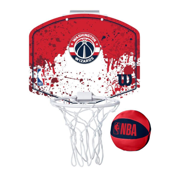 set minicanasta wilson team mini hoop nba wizards SET MINICANASTA WILSON TEAM MINI HOOP NBA WIZARDS