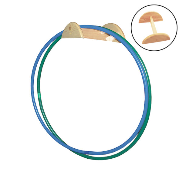SOPORTE DE MADERA PARA AROS/CUERDAS