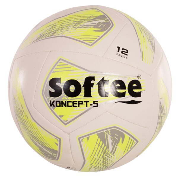 balón fútbol 11 softee koncept blanco amarillo flúor BALÓN FÚTBOL 11 SOFTEE KONCEPT