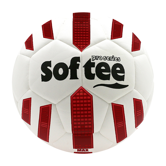 balón fútbol híbrido softee max blanco rojo BALÓN FÚTBOL HÍBRIDO SOFTEE MAX