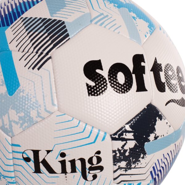 balón fútbol softee king blanco azul BALÓN FÚTBOL SOFTEE KING