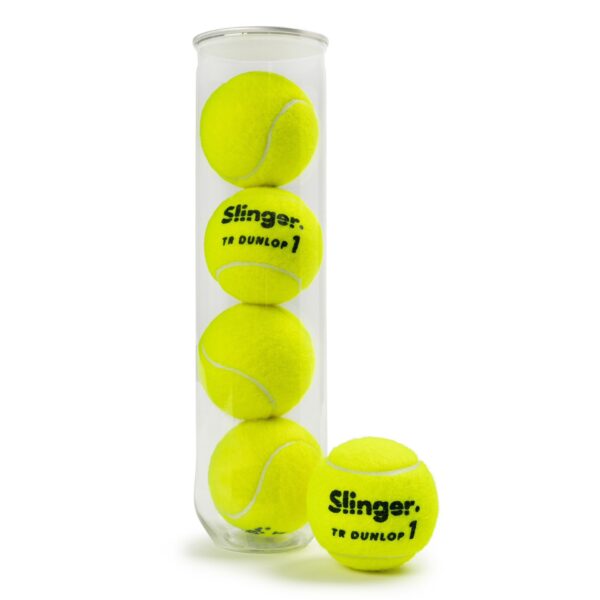 cajón 18 botes 4 pelotas de tenis dunlop fort slinger 1 CAJÓN 18 BOTES 4 PELOTAS DE TENIS DUNLOP FORT SLINGER