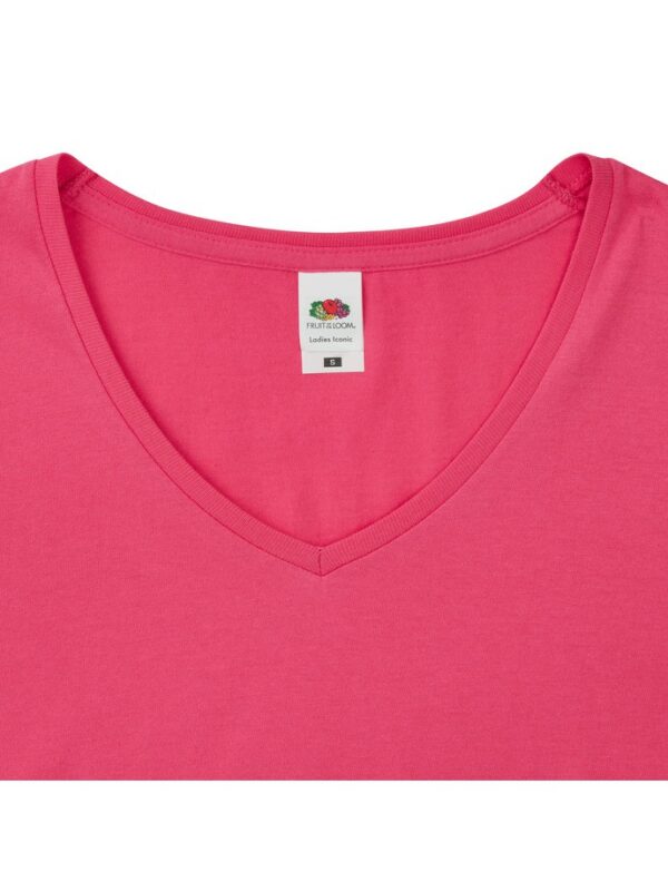 camiseta fruit of the loom ladies iconic 150 v-neck t fucsia 4 CAMISETA FRUIT OF THE LOOM LADIES ICONIC 150 V-NECK T