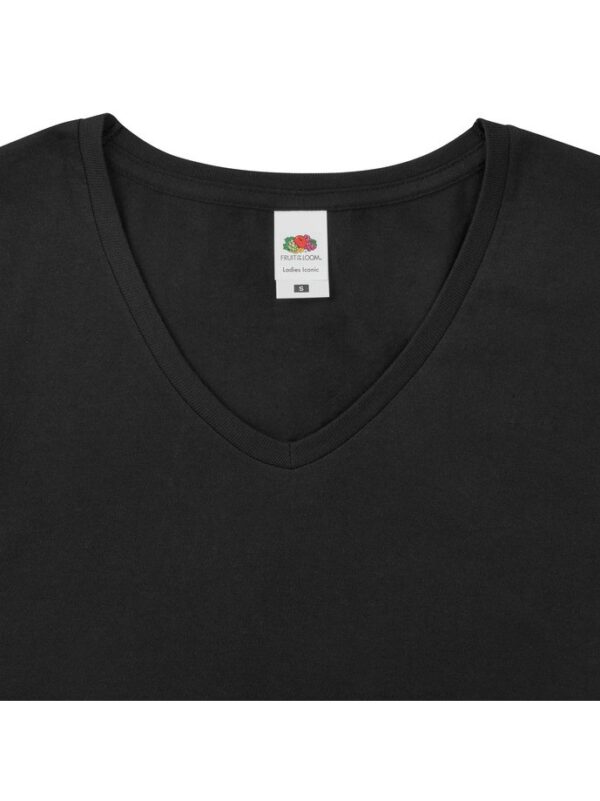 camiseta fruit of the loom ladies iconic 150 v-neck t negro CAMISETA FRUIT OF THE LOOM LADIES ICONIC 150 V-NECK T