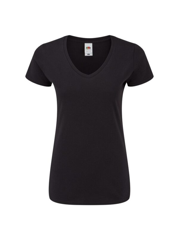 camiseta fruit of the loom ladies iconic 150 v-neck t negro 4 CAMISETA FRUIT OF THE LOOM LADIES ICONIC 150 V-NECK T
