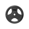 disco caucho con agarre 10 kg negro DISCO CAUCHO CON AGARRE