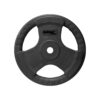 disco caucho con agarre 15 kg negro DISCO CAUCHO CON AGARRE