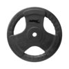 disco caucho con agarre 20 kg negro DISCO CAUCHO CON AGARRE