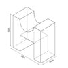 FIGURA ASIENTO 60X60X30CM