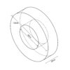 FIGURA DONUT 120X60X30CM Ø