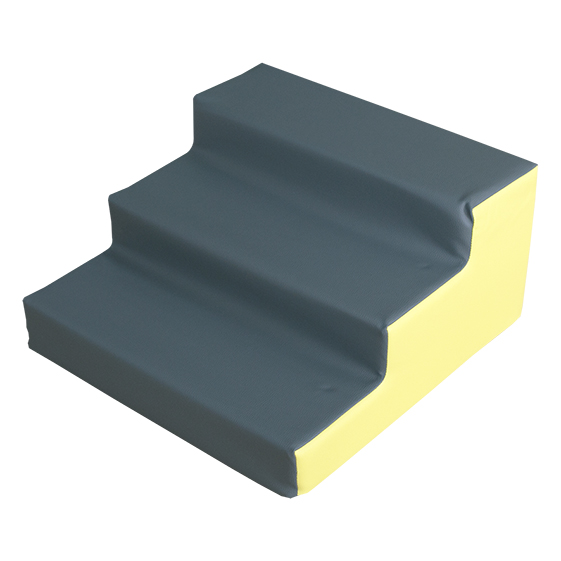 figura escalera pequeña 60x60x30cm amarillo gris FIGURA ESCALERA PEQUEÑA 60X60X30CM