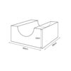FIGURA MINIASIENTO CURVO 30X30X60CM