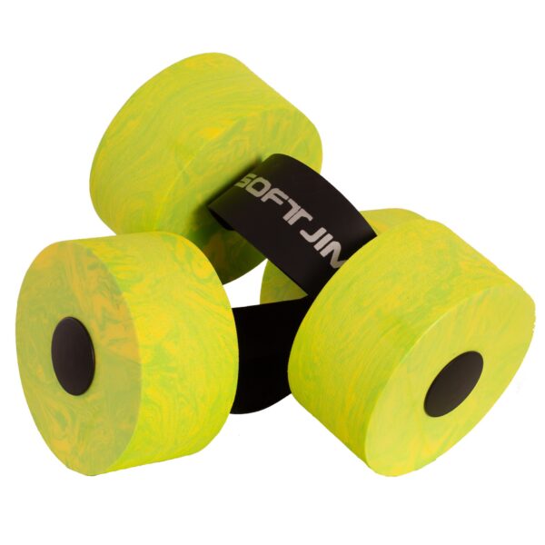 juego de mancuernas aquaerobic water verde amarillo JUEGO DE MANCUERNAS AQUAEROBIC WATER
