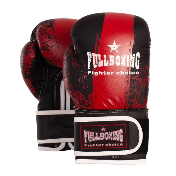 par de guantes boxeo fullboxing huracan negro rojo PAR DE GUANTES BOXEO FULLBOXING HURACAN