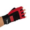 par de guantes spandex negro rojo 1 PAR DE GUANTES SPANDEX
