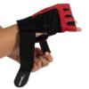 par de guantes spandex negro rojo 3 PAR DE GUANTES SPANDEX