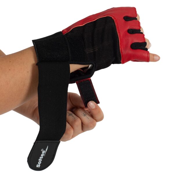 par de guantes spandex negro rojo 3 PAR DE GUANTES SPANDEX
