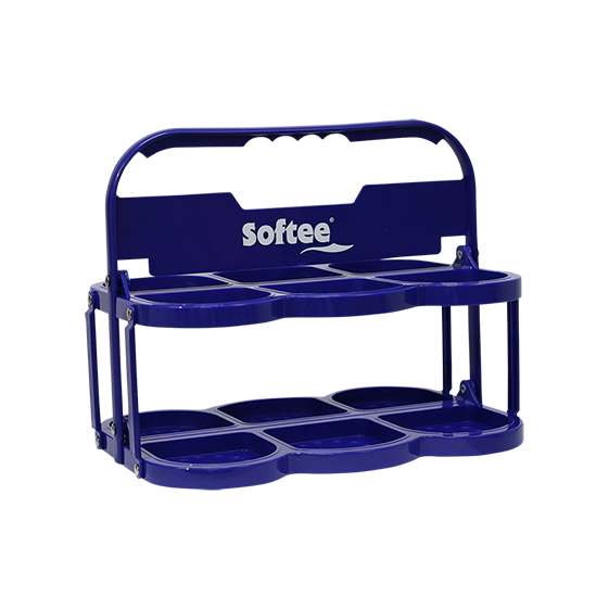 PORTABOTELLAS PLEGABLE DELUXE PARA 6 BOTELLAS