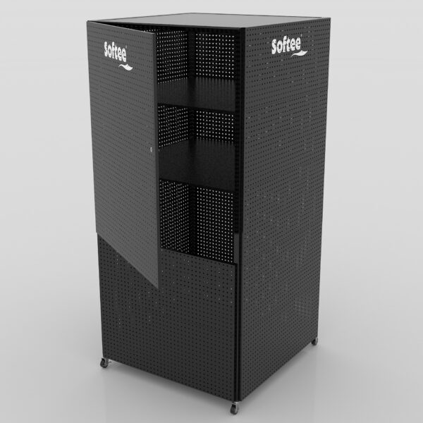 rack expositor con sistema almacenaje 1 RACK EXPOSITOR CON SISTEMA ALMACENAJE