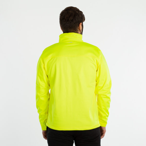 softshell jacket softee regis hombre amarillo flúor 2 SOFTSHELL JACKET SOFTEE REGIS HOMBRE