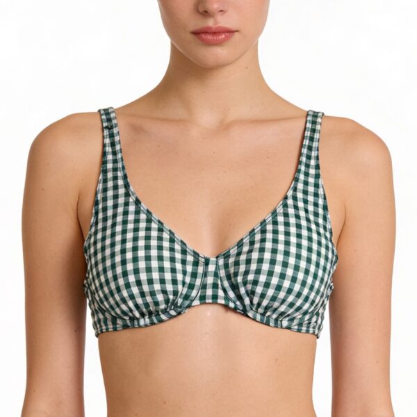 sujetador bikini squba aro vichy verde SUJETADOR BIKINI SQUBA ARO