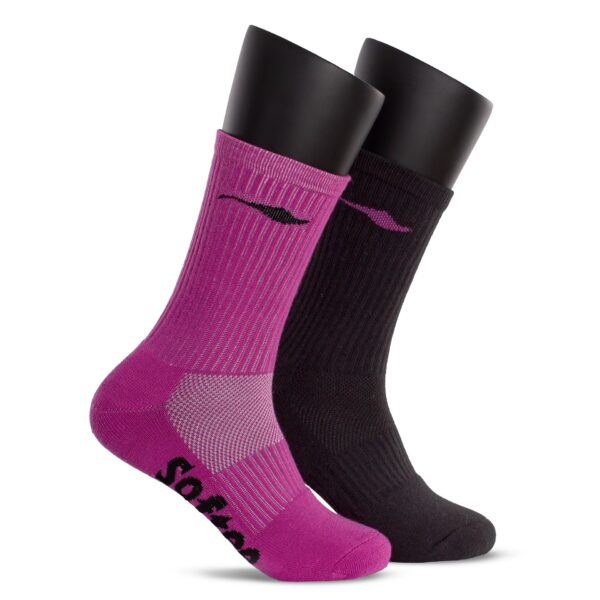 calcetines softee duo negro violeta 2 CALCETINES SOFTEE DUO
