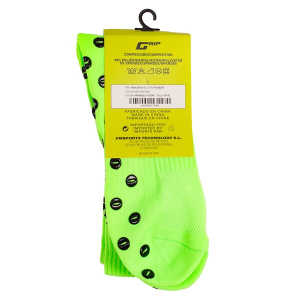 calcetines softee grip pro amarillo flúor 2 CALCETINES SOFTEE GRIP PRO