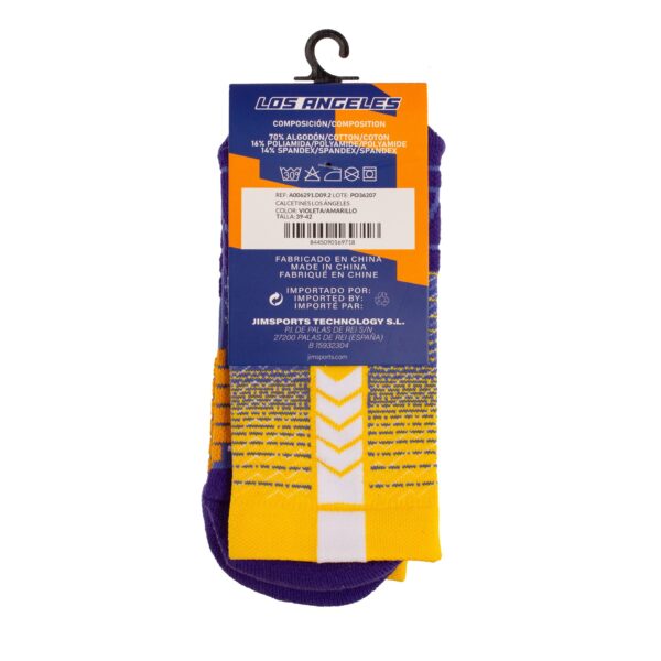 calcetines softee los ángeles violeta amarillo CALCETINES SOFTEE LOS ÁNGELES