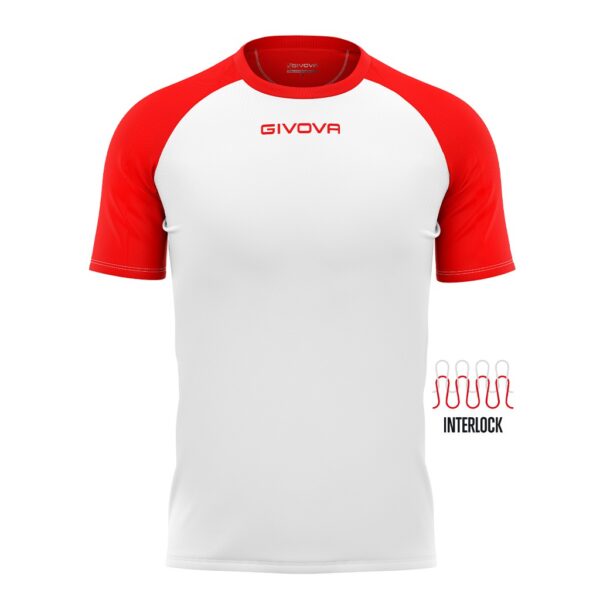 camiseta givova capo blanco rojo CAMISETA GIVOVA CAPO