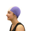 gorro natación poliéster softee senior violeta blanco GORRO NATACIÓN POLIÉSTER SOFTEE SENIOR