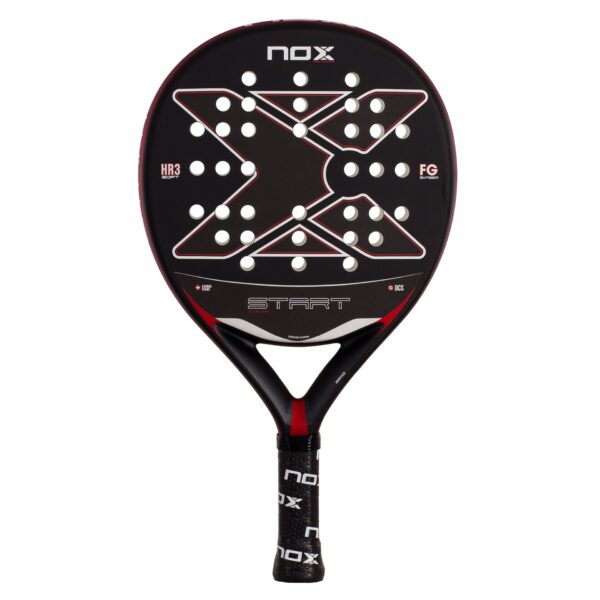pala de pádel nox start black ex js PALA DE PÁDEL NOX START BLACK EX JS