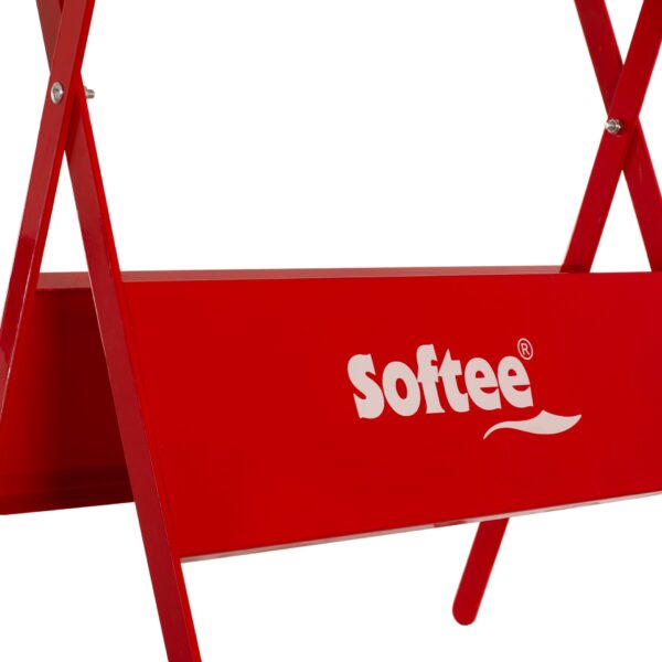 soporte para palas de pádel/tenis/bádminton softee rojo 69.5x50x37 cm 1 SOPORTE PARA PALAS DE PÁDEL/TENIS/BÁDMINTON SOFTEE