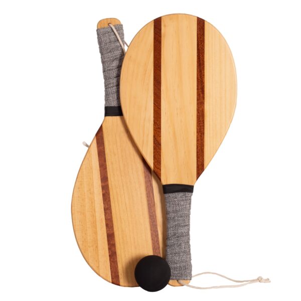 juego de 2 palas de playa madera softee retro 1 JUEGO DE 2 PALAS DE PLAYA MADERA SOFTEE RETRO