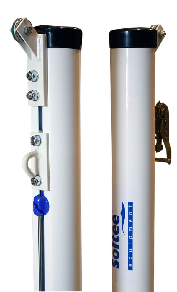 JUEGO POSTES TENIS TRASLADABLES ALUMINIO Ø 90MM
