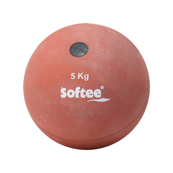 peso lanzamiento de caucho softee 5 kg rojo PESO LANZAMIENTO DE CAUCHO SOFTEE