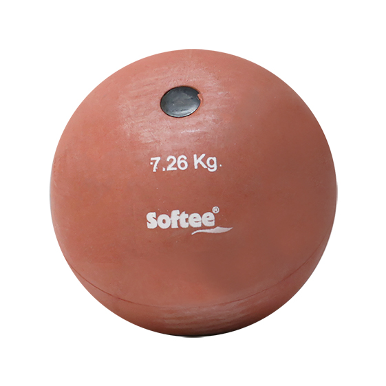 peso lanzamiento de caucho softee 7,25 kg rojo PESO LANZAMIENTO DE CAUCHO SOFTEE