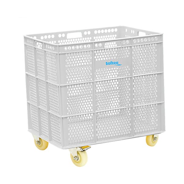 BANASTA CON RUEDAS INOX