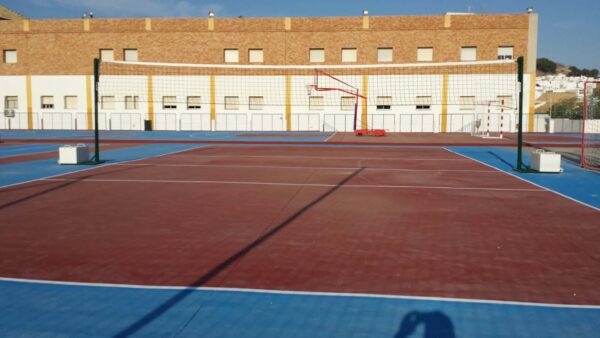 JUEGO POSTES VOLEIBOL METÁLICOS Ø 80MM TRASLADABLES
