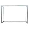 JUEGO PORTERÍAS GALVANIZADAS FÚTBOL SALA/BALONMANO METÁLICAS TRASLADABLES 80X80MM CON BASE 80X40MM