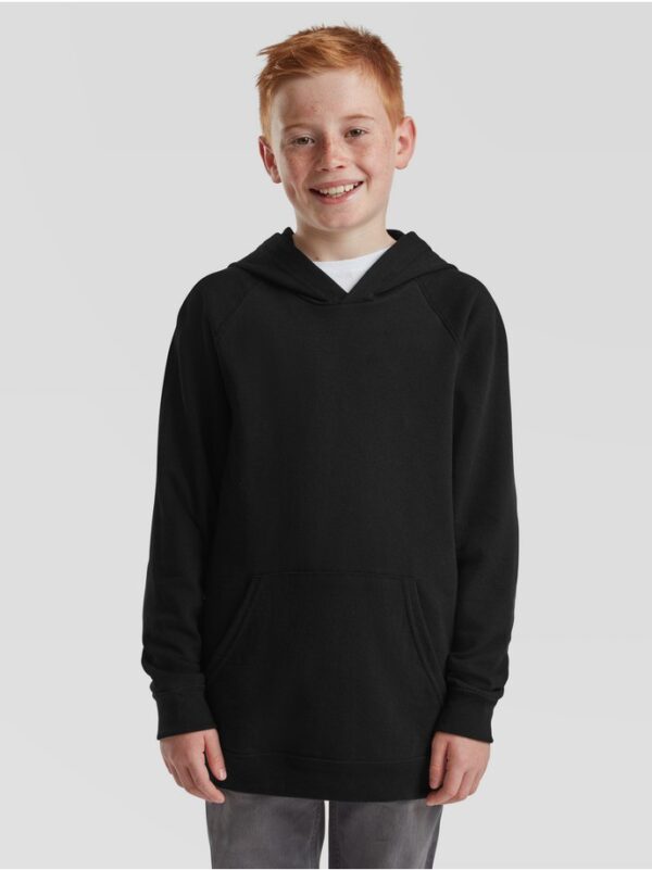 sudadera infantil fruit of the loom lightweight hooded sweat negro 1 SUDADERA INFANTIL FRUIT OF THE LOOM LIGHTWEIGHT HOODED SWEAT
