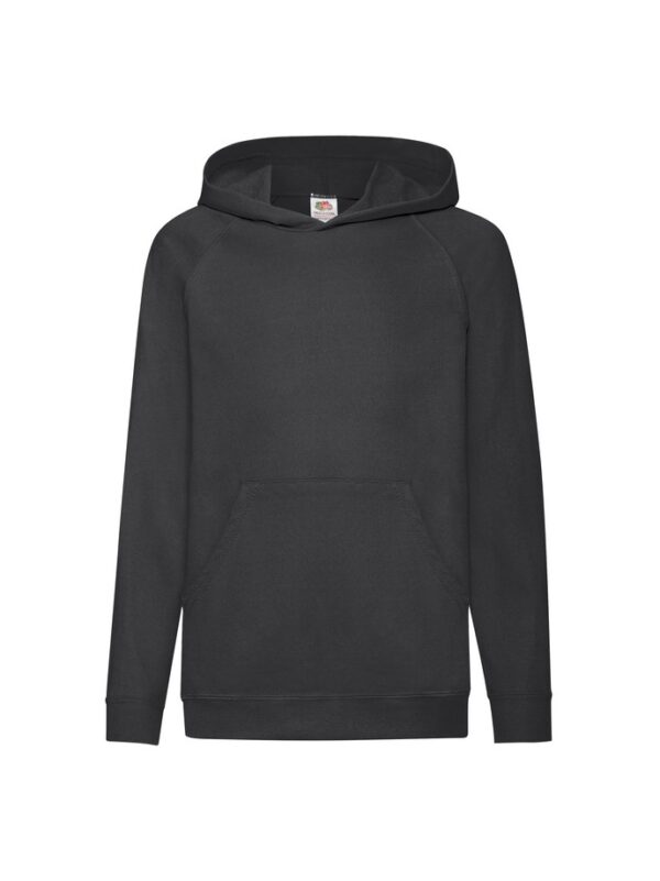 sudadera infantil fruit of the loom lightweight hooded sweat negro 2 SUDADERA INFANTIL FRUIT OF THE LOOM LIGHTWEIGHT HOODED SWEAT